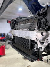 Load image into Gallery viewer, Installed E63 M177.2 split transmission cooler with routed -10AN lines