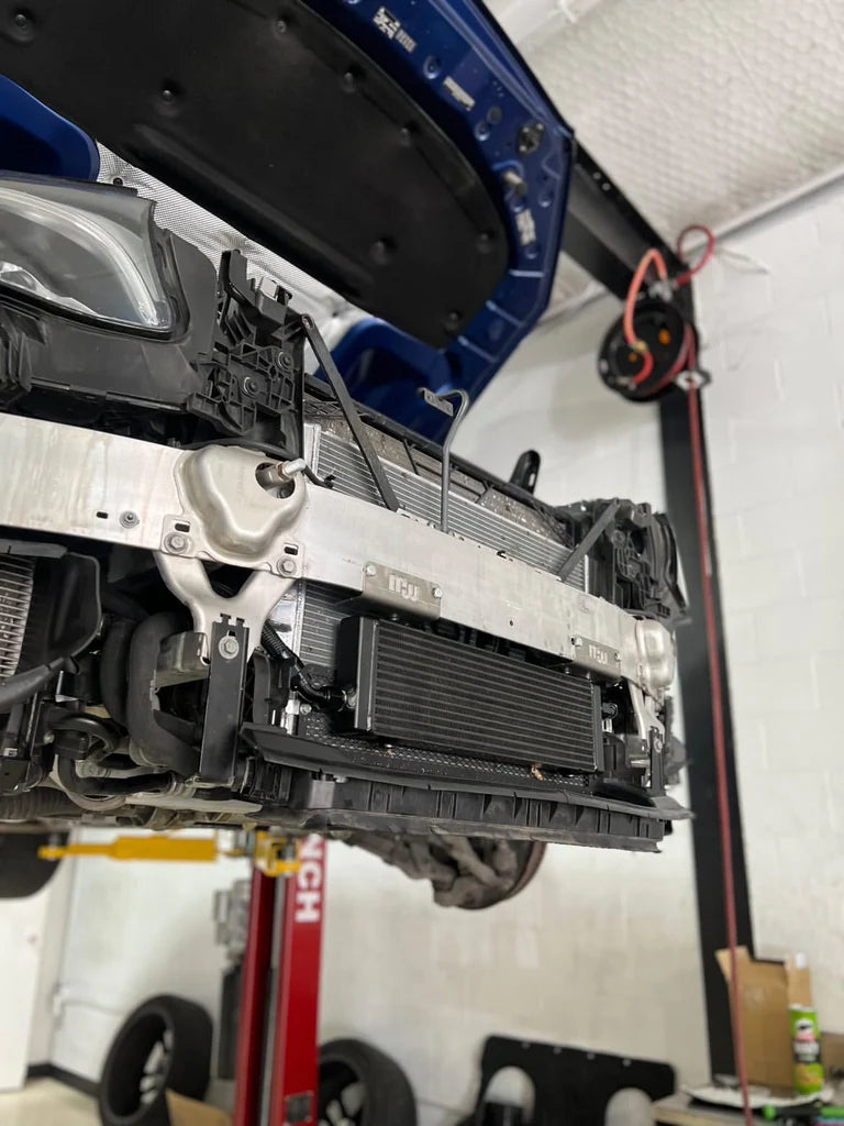 GLC63 M177 transmission split cooling kit complete installation view