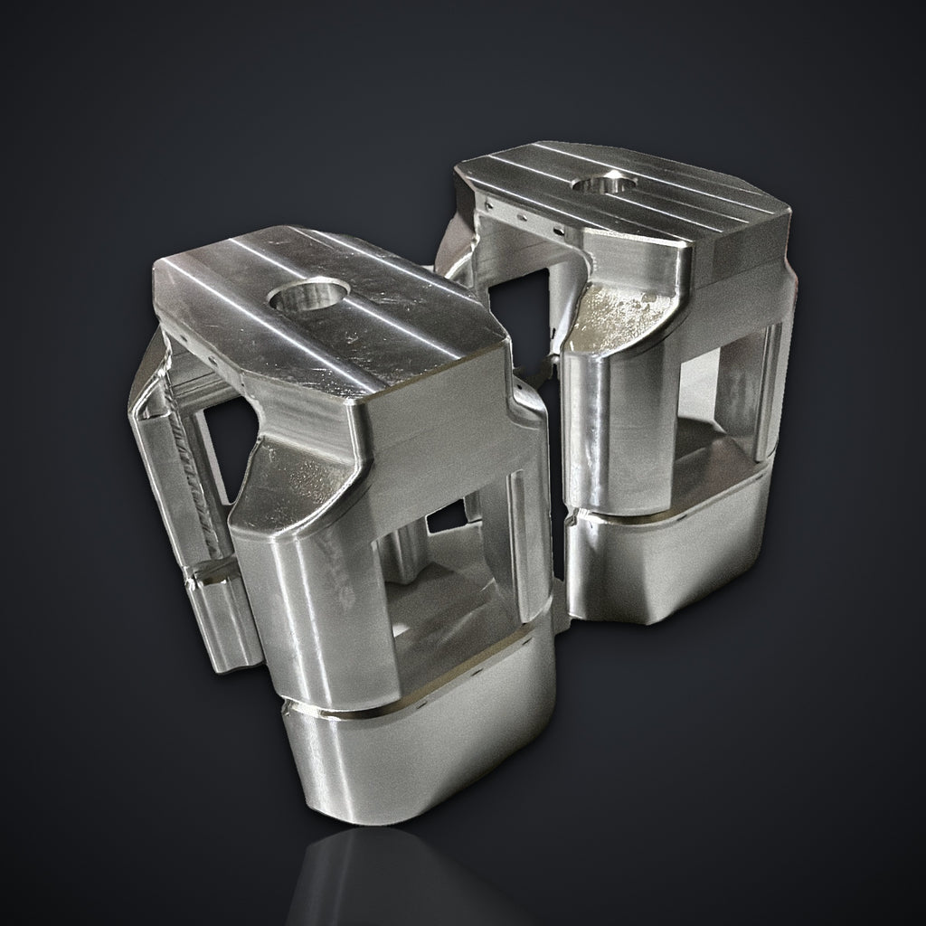 ModalWorks billet 6061 rear subframe bushing lockout inserts for WK2 Trackhawk, pair